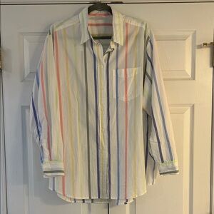 Gap Rainbow Slip Button Down Shirt